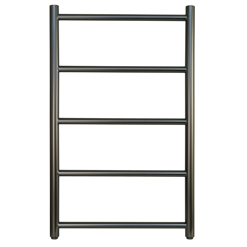 JTP Evo Brushed Black 800mm x 500mm Towel Radiator Cut Out